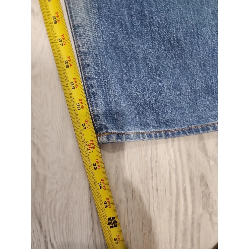 Lucky Brand 121 Heritage White Oak Cone Selvedge Jeans 36x32 Made In US - Picture 14 of 15